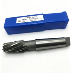 HSS 1:10 Spiral Taper Reamer 8-46, Mohs Taper Shank Reamer, Used for Deburring Steel, Copper, Aluminum Metal Cutting Reamer