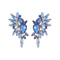 Vintage Sparkly Crystal Big Stud Earrings For Women 2023 Trendy Luxury Design Charm Piercing Wedding Party Statement Jewelry