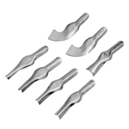 Carving Tool Creative Round Handle 6 Knife Head Art Print Engraving Knife Professional School Art Wood