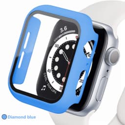 Tempered glass+Case for Apple watch Accessories 44mm 45mm 41mm 40mm iwatch Screen Protector Apple Watch Series 9 8 7 6 5 4 SE 3