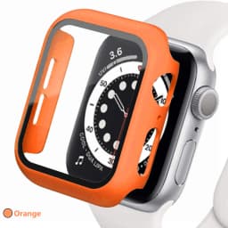 Tempered glass+Case for Apple watch Accessories 44mm 45mm 41mm 40mm iwatch Screen Protector Apple Watch Series 9 8 7 6 5 4 SE 3