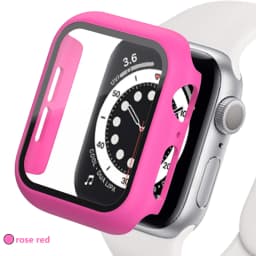 Tempered glass+Case for Apple watch Accessories 44mm 45mm 41mm 40mm iwatch Screen Protector Apple Watch Series 9 8 7 6 5 4 SE 3