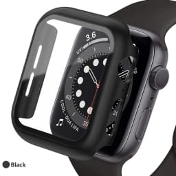 Tempered glass+Case for Apple watch Accessories 44mm 45mm 41mm 40mm iwatch Screen Protector Apple Watch Series 9 8 7 6 5 4 SE 3