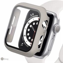 Tempered glass+Case for Apple watch Accessories 44mm 45mm 41mm 40mm iwatch Screen Protector Apple Watch Series 9 8 7 6 5 4 SE 3