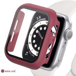Tempered glass+Case for Apple watch Accessories 44mm 45mm 41mm 40mm iwatch Screen Protector Apple Watch Series 9 8 7 6 5 4 SE 3