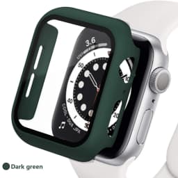 Tempered glass+Case for Apple watch Accessories 44mm 45mm 41mm 40mm iwatch Screen Protector Apple Watch Series 9 8 7 6 5 4 SE 3