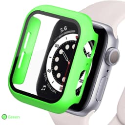 Tempered glass+Case for Apple watch Accessories 44mm 45mm 41mm 40mm iwatch Screen Protector Apple Watch Series 9 8 7 6 5 4 SE 3