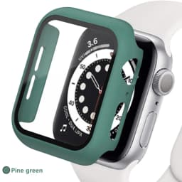 Tempered glass+Case for Apple watch Accessories 44mm 45mm 41mm 40mm iwatch Screen Protector Apple Watch Series 9 8 7 6 5 4 SE 3