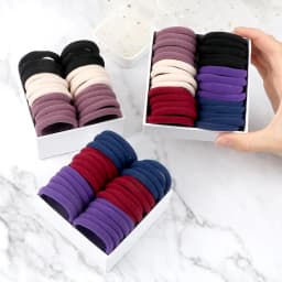 100/200PCS Elastic Women Hair Bands Ties 4cm Dark Colors Headband Hair Accessories for Girls Headwear Don't Hurt Hair Wholesale
