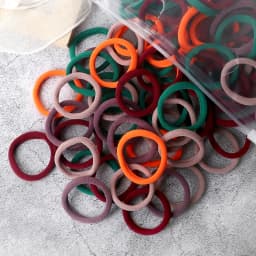 100/200PCS Elastic Women Hair Bands Ties 4cm Dark Colors Headband Hair Accessories for Girls Headwear Don't Hurt Hair Wholesale