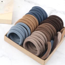 100/200PCS Elastic Women Hair Bands Ties 4cm Dark Colors Headband Hair Accessories for Girls Headwear Don't Hurt Hair Wholesale
