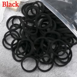 100/200PCS Elastic Women Hair Bands Ties 4cm Dark Colors Headband Hair Accessories for Girls Headwear Don't Hurt Hair Wholesale