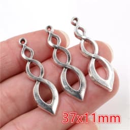 10pcs/lot Antique Silver Plated Sword Blade Charms Pedants DIY Jewelry Making Accessories for Necklace Craft Findings