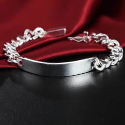 925 Silver gold exquisite 10mm chain men women Chain noble wedding bracelet fashion charm wedding birthday gift some style