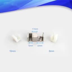 Shower Room Fixed 304 Stainless Steel Stopper Bathroom Sliding Door Double Glass Swing Stopper Lower Slider Hardware Accessories