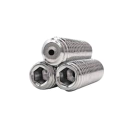 M3 M4 M5 M6 M8 to M16 304 Stainless Steel Hollow Hole Through Air Out Allen Hex Hexagon Socket Flat Grub Headless Bolt Set Screw