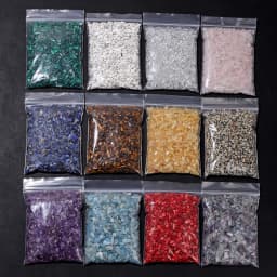 Natural Stone Gravel Crystal Chips 3-5mm Irregular Amethysts Quartz Reiki Healing Tumbled Stone for DIY Fish Tank Bonsai Decor