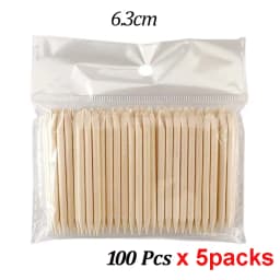 500/200/100 Wood Cuticle Pusher Sticks 63/75/95/105/127/150/178MM For Gel Polish Remove Clean Pedicure DIY Design Dotting Tool
