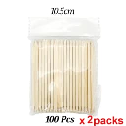 500/200/100 Wood Cuticle Pusher Sticks 63/75/95/105/127/150/178MM For Gel Polish Remove Clean Pedicure DIY Design Dotting Tool