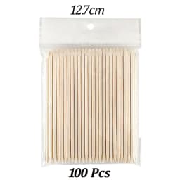 500/200/100 Wood Cuticle Pusher Sticks 63/75/95/105/127/150/178MM For Gel Polish Remove Clean Pedicure DIY Design Dotting Tool