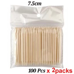 500/200/100 Wood Cuticle Pusher Sticks 63/75/95/105/127/150/178MM For Gel Polish Remove Clean Pedicure DIY Design Dotting Tool