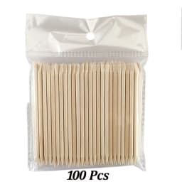 500/200/100 Wood Cuticle Pusher Sticks 63/75/95/105/127/150/178MM For Gel Polish Remove Clean Pedicure DIY Design Dotting Tool