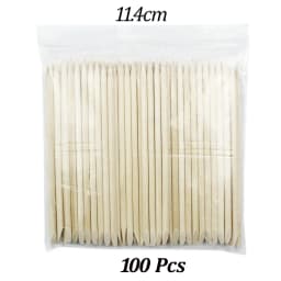 500/200/100 Wood Cuticle Pusher Sticks 63/75/95/105/127/150/178MM For Gel Polish Remove Clean Pedicure DIY Design Dotting Tool