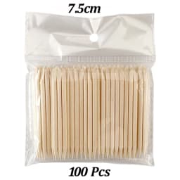500/200/100 Wood Cuticle Pusher Sticks 63/75/95/105/127/150/178MM For Gel Polish Remove Clean Pedicure DIY Design Dotting Tool