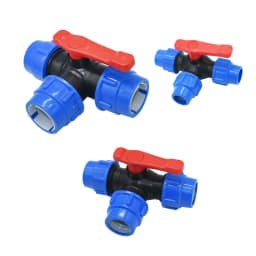 20/25/32/40/50/63mm Plastic PE Tube Tap Connector Tee Water Splitter Quick Valve Irrigation Coupler Straight Elbow Plug Fitting