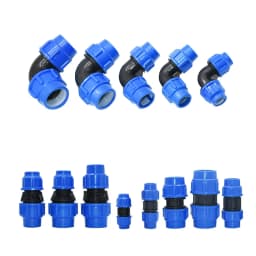 20/25/32/40/50/63mm Plastic PE Tube Tap Connector Tee Water Splitter Quick Valve Irrigation Coupler Straight Elbow Plug Fitting