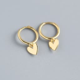 XIYANIKE Silver Color New Love Heart Hoop Earrings Female Fashion Cute Romantic Elegant Jewelry Couple Handmade Gifts