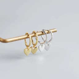 XIYANIKE Silver Color New Love Heart Hoop Earrings Female Fashion Cute Romantic Elegant Jewelry Couple Handmade Gifts