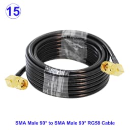 RG58 Cable SMA Male to SMA Female Bulkhead WiFi Antenna Extension Cord RG-58 50 Ohm RF Coaxial Pigtail Jumper Cable 15CM-30M
