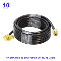 RG58 Cable SMA Male to SMA Female Bulkhead WiFi Antenna Extension Cord RG-58 50 Ohm RF Coaxial Pigtail Jumper Cable 15CM-30M