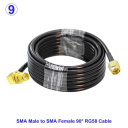 RG58 Cable SMA Male to SMA Female Bulkhead WiFi Antenna Extension Cord RG-58 50 Ohm RF Coaxial Pigtail Jumper Cable 15CM-30M