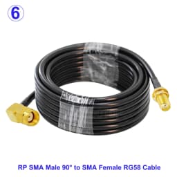 RG58 Cable SMA Male to SMA Female Bulkhead WiFi Antenna Extension Cord RG-58 50 Ohm RF Coaxial Pigtail Jumper Cable 15CM-30M