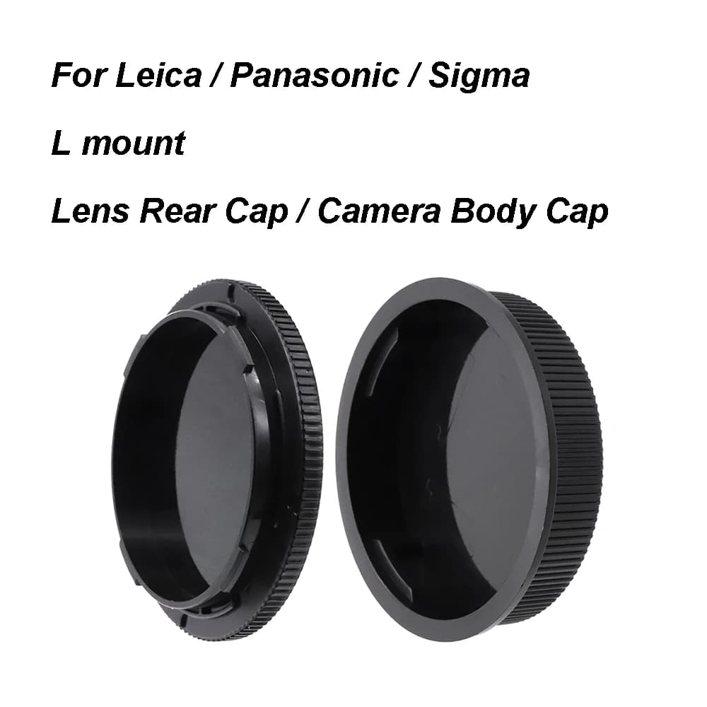 For L mount Lens Rear Cap or Camera Body Cap or Cap Set Plastic Lens Cover Lid for Leica TL SL CL Panasonic S1 S5 Sigma FP FPL