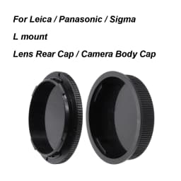 For L mount Lens Rear Cap or Camera Body Cap or Cap Set Plastic Lens Cover Lid for Leica TL SL CL Panasonic S1 S5 Sigma FP FPL