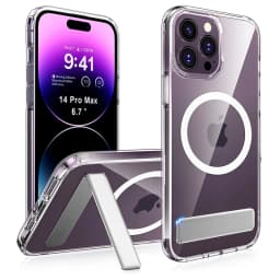 Magnetic Clear Phone Case for Magnet with Kickstand for iPhone 18 17 16 15 14 Pro Max 13 12 11 Plus Mini Shockproof Mobile Cover