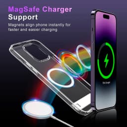 Magnetic Clear Phone Case for Magnet with Kickstand for iPhone 18 17 16 15 14 Pro Max 13 12 11 Plus Mini Shockproof Mobile Cover