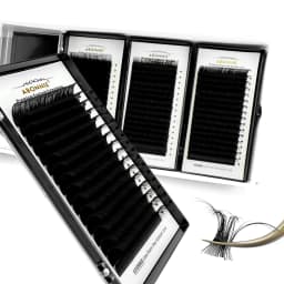 Abonnie Eyelashes Extension Silk Soft Professionals Individual Eyelash Extensions 16 Lines/Tray C/D Curl False Lashes Classic