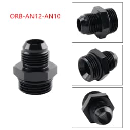 AN4 AN6 AN8 AN10 AN12 AN16 ORB Fuel Line Hose Fitting Male Adapter AN to AN w/ O-Ring