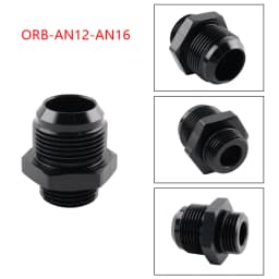 AN4 AN6 AN8 AN10 AN12 AN16 ORB Fuel Line Hose Fitting Male Adapter AN to AN w/ O-Ring