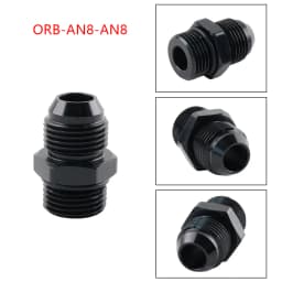AN4 AN6 AN8 AN10 AN12 AN16 ORB Fuel Line Hose Fitting Male Adapter AN to AN w/ O-Ring