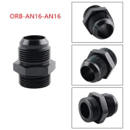 AN4 AN6 AN8 AN10 AN12 AN16 ORB Fuel Line Hose Fitting Male Adapter AN to AN w/ O-Ring