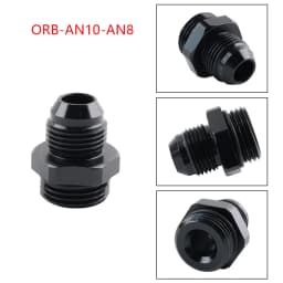 AN4 AN6 AN8 AN10 AN12 AN16 ORB Fuel Line Hose Fitting Male Adapter AN to AN w/ O-Ring