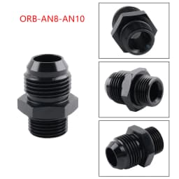 AN4 AN6 AN8 AN10 AN12 AN16 ORB Fuel Line Hose Fitting Male Adapter AN to AN w/ O-Ring