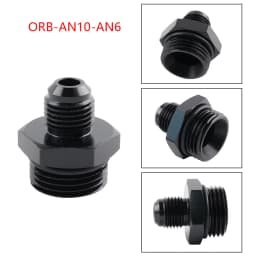 AN4 AN6 AN8 AN10 AN12 AN16 ORB Fuel Line Hose Fitting Male Adapter AN to AN w/ O-Ring