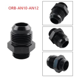 AN4 AN6 AN8 AN10 AN12 AN16 ORB Fuel Line Hose Fitting Male Adapter AN to AN w/ O-Ring