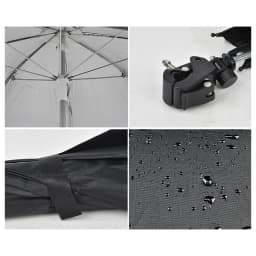 Adjustable Camera Umbrella with Clip Supply Stand Durable Portable Sunshade for Video Smartphone Camping Photography Traveling